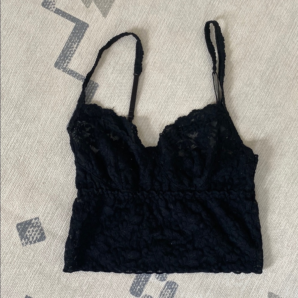 Hanky Panky Black Lace Top